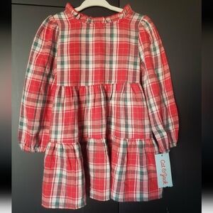 NWT Cat & Jack 2t baby girl plaid dress